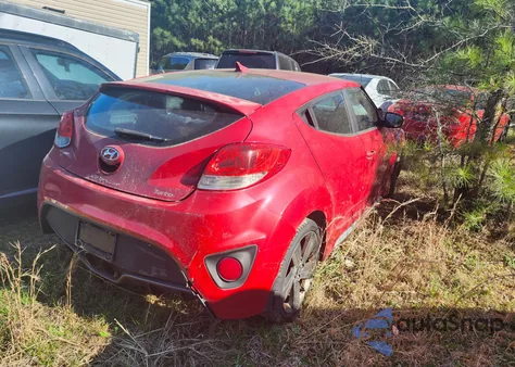 2015 Hyundai Veloster z USA, uszkodzony, nr VIN KMHTC6AE6FU240474